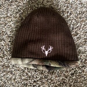 ❄️ Brown Beanie with Deer Logo